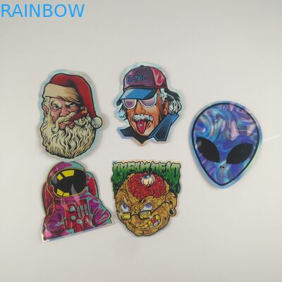 Gummies Jelly Cannabis Plastic Pouches Packaging cortou os sacos feitos sob encomenda 3.5g do zíper