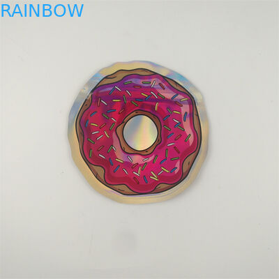 Gummies Jolly Cannabis Zipper Pouch Bags cortou a forma 7g