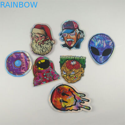 Gummies Jolly Cannabis Zipper Pouch Bags cortou a forma 7g