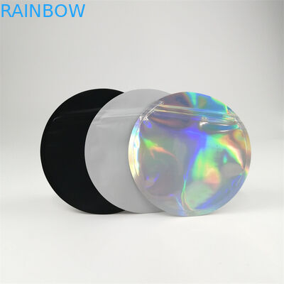 Personalizado imprimir o círculo comestível deu forma aos malotes plásticos que empacotam 3.5g 7g