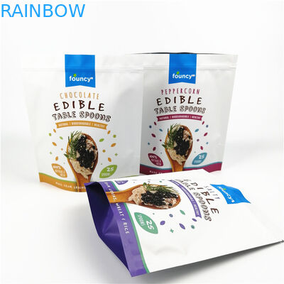 Os sacos comestíveis do acondicionamento de alimentos do cannabis Resealed malotes Ziplock do empacotamento plástico