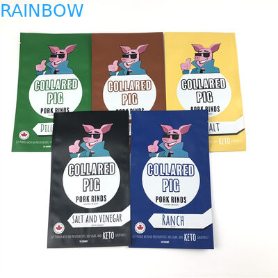 O fechamento plástico do fecho de correr de Mylar do selo três lateral ensaca a prova Resealable do cheiro