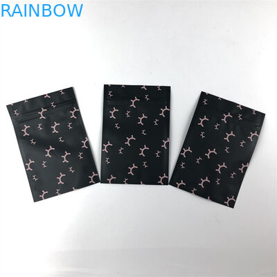 Selo lateral do saco de plástico três Resealable do fechamento do fecho de correr da folha de alumínio de Mylar