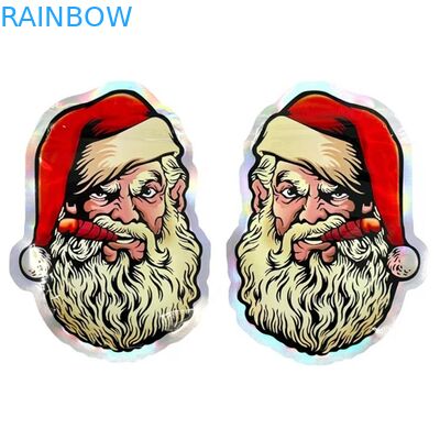 O costume cortado Resealable irregular do malote dos doces do círculo dá forma ao saco 3.5G 7G de Mylar