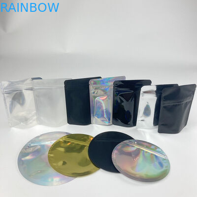 Sacos holográficos da saída de Mylar das sementes de flor da folha de alumínio do saco do malote do círculo resistente da criança