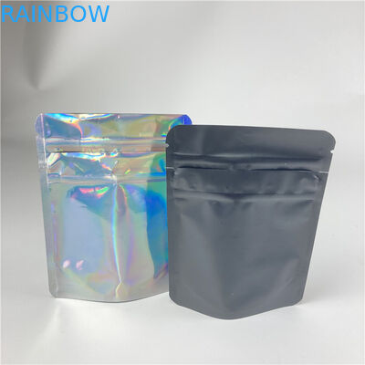 Malotes de plástico do holograma que empacotam o suporte acima do saco do zíper sem perigo para as crianças