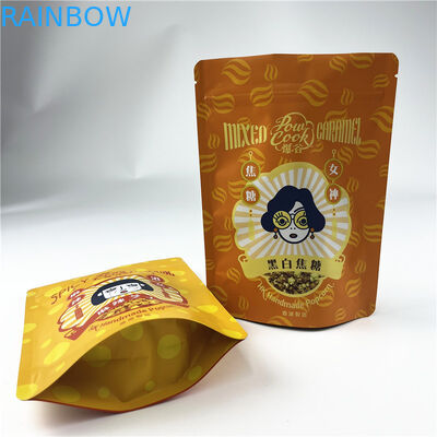 O Ziplock impresso de Mylar da pipoca da barra da proteína do petisco ensaca o pacote plástico 250g do alimento