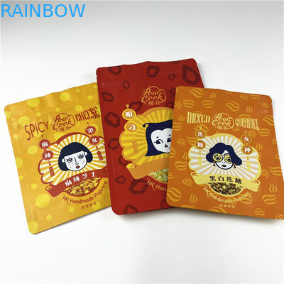 O Ziplock impresso de Mylar da pipoca da barra da proteína do petisco ensaca o pacote plástico 250g do alimento