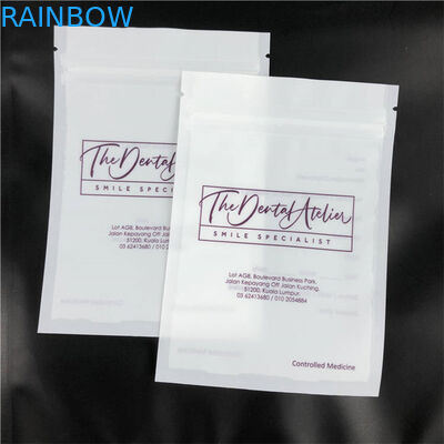 O costume imprimiu o espaço livre lateral liso de Mylar Matte Packaging Bags With One dos alinhadores