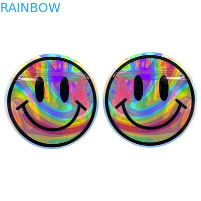 O cheiro plástico feito sob encomenda do saco do zíper de Mylar da forma irregular impermeabiliza 3.5g 7g