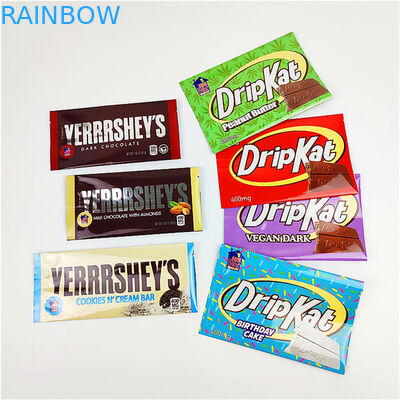 Saco impresso feito sob encomenda do petisco de Mylar Edibles que empacota para a barra de chocolate 400mg