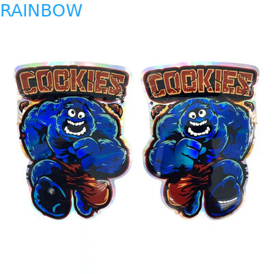 O fechamento Resealable irregular Mylar do fecho de correr ensaca o malote de plástico dos doces