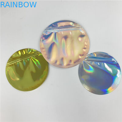 A forma feita sob encomenda está acima da cookie que do zíper a folha de alumínio Mylar ensaca 3.5g 7g 14g 28g