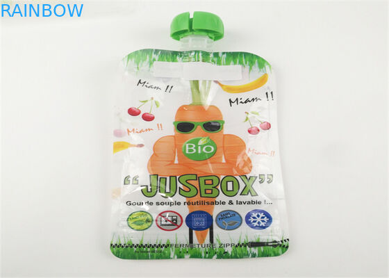 Digitas que imprimem o malote plástico do bico para o saco de empacotamento de Juice Yogurt Squeeze Baby Food