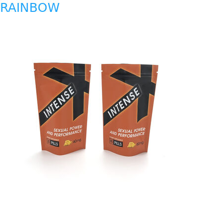 CBD personalizado ensaca o suporte acima do pacote de Doypack Matte Aluminum Foil Baggies Food