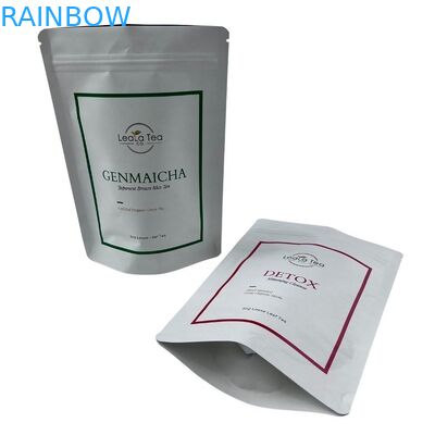 O suporte imprimindo feito sob encomenda acima do corpo de empacotamento do malote esfrega o saco Ziplock da folha de alumínio