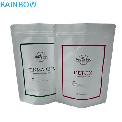 O suporte imprimindo feito sob encomenda acima do corpo de empacotamento do malote esfrega o saco Ziplock da folha de alumínio