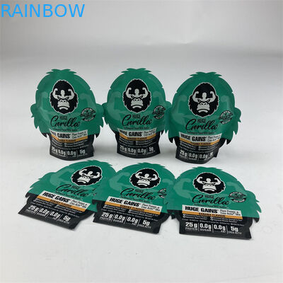 A forma irregular laminou o saco Ziplock de Mylar do toque macio de Mylar 3.5g 7g 14g 28g da prova do cheiro