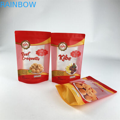 O alimento feito sob encomenda comestível levanta-se o amendoim do caju das porcas do malote que empacota o malote claro do fechamento do fecho de correr