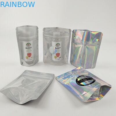 O empacotamento Ziplock sem perigo para as crianças Resealable ensaca o alimento claro de Front Foil Back Edible For