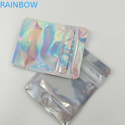 O empacotamento Ziplock sem perigo para as crianças Resealable ensaca o alimento claro de Front Foil Back Edible For