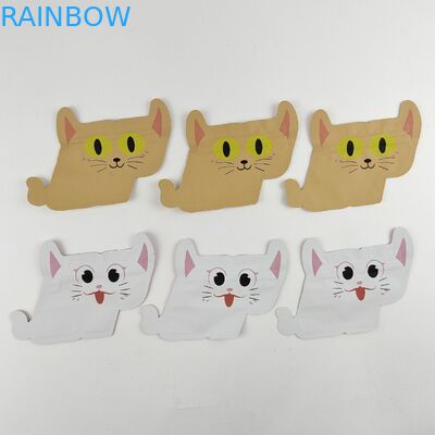 Da folha original da forma do produto comestível sacos de empacotamento Digitas que imprimem o suporte cortado acima do malote do zíper