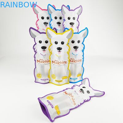 Mylar impresso feito sob encomenda dado forma especial ensaca o malote irregular cortado com zíper