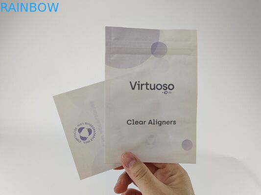 Os dentes cancelam alinhadores o empacotamento de Mylar que ensaca o PE do papel de embalagem do MOPP um lado transparente
