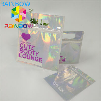 O roupa de banho de empacotamento do toque macio do saco do biquini plástico impermeável recicla sacos do fechamento do fecho de correr