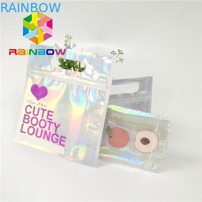 O roupa de banho de empacotamento do toque macio do saco do biquini plástico impermeável recicla sacos do fechamento do fecho de correr