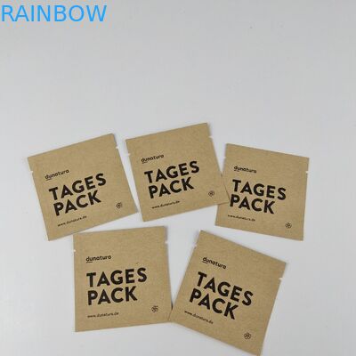 Sacos selados laterais imprimindo feitos sob encomenda do MOPP 3 biodegradáveis do saco de papel de Kraft