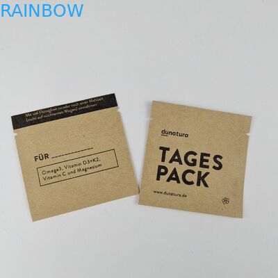 Sacos selados laterais imprimindo feitos sob encomenda do MOPP 3 biodegradáveis do saco de papel de Kraft