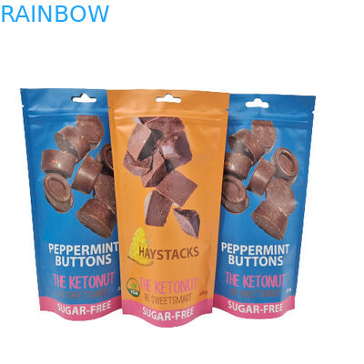 o alimento Mylar de 3.5g 7g 14g 28g ensaca Cangy personalizado Gummies está acima dos sacos Ziplock