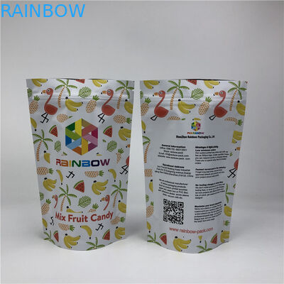 O suporte colorido do saco do acondicionamento de alimentos acima do produto comestível laminou sacos do fechamento do fecho de correr de Mylar da folha de alumínio