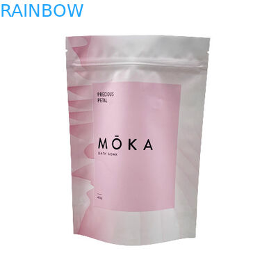 Logotipo personalizado impresso Stand Up Ziplock Pouch Sea Salt / Sabonete Líquido / Embalagem para Esfoliante Corporal