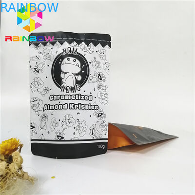 Sacos Mylar Ziplock 3,5 g personalizados à prova de umidade para embalagem de biscoitos doces