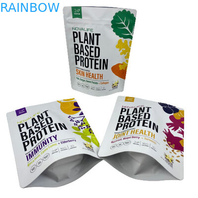 do saco feito sob encomenda do fechamento do fecho de correr do produto comestível dos doces da cookie da prova do cheiro 3.5g folha branca