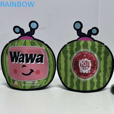 Incenso erval da folha plástica que empacota a flor do cannabis do malote do suporte do saco de Mylar acima