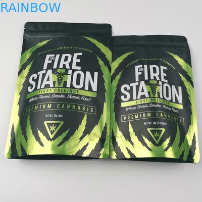 Incenso erval da folha plástica que empacota a flor do cannabis do malote do suporte do saco de Mylar acima