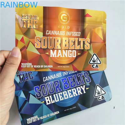 O saco de empacotamento 420 Digital da marijuana da erva daninha de CBD que imprime Doypack cortou o incenso erval