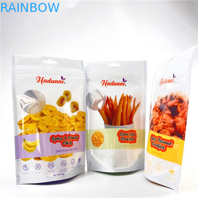 Mylar Resealed impresso feito sob encomenda ensaca para a banana Chips Snack Stand Up Zipper