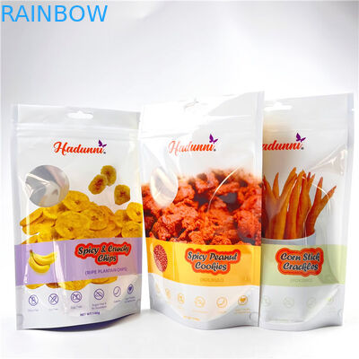 Mylar Resealed impresso feito sob encomenda ensaca para a banana Chips Snack Stand Up Zipper