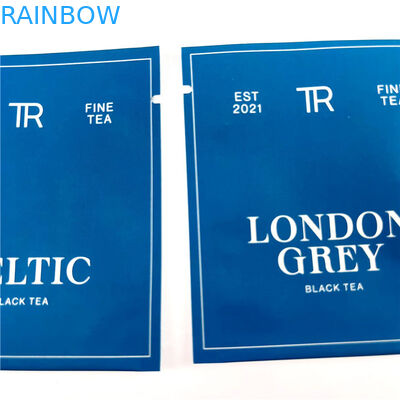 500Ppcs que empacota imprimindo sacos de Mylar para malotes pretos da soldadura térmica do chá verde