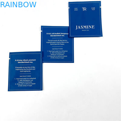 500Ppcs que empacota imprimindo sacos de Mylar para malotes pretos da soldadura térmica do chá verde