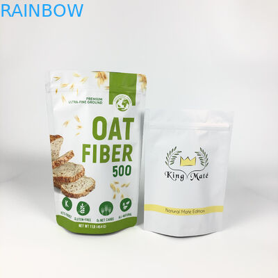 A etiqueta feita sob encomenda que empacota a soldadura térmica da farinha de aveia dos malotes de Mylar laminou o zíper Doypacks dos malotes