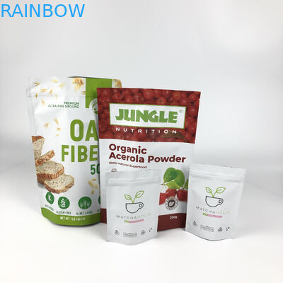 A etiqueta feita sob encomenda que empacota a soldadura térmica da farinha de aveia dos malotes de Mylar laminou o zíper Doypacks dos malotes