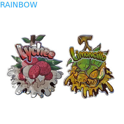 3,5g 7g 14g 28g Design Personalizado Irregular À Prova de Crianças Corte Die Snack Em Forma de Embalagem de Plástico