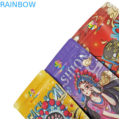 Embalagem de grau alimentício folha de alumínio fosca personalizada comestível Mylar Snack Sacos com zíper