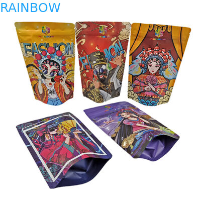 Bolsa comestível com zíper em pé 100 g de plástico para doces/lanches/café/comida para animais de estimação Sacos de Mylar