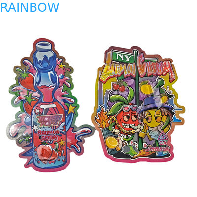 prova Matte Soft Touch Special Shape da criança de 3.5g 7g 14g que empacota o saco cortado de Mylar